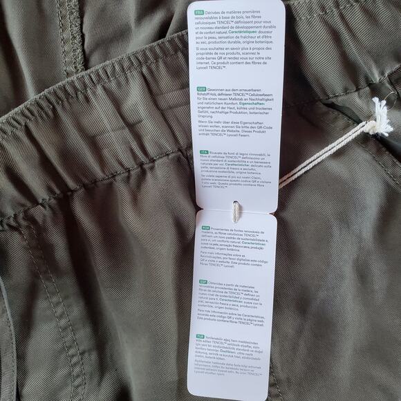 TenTree Womens XL Instow Casual Recycled Material Short Olive Night Green New - Picture 8 of 9